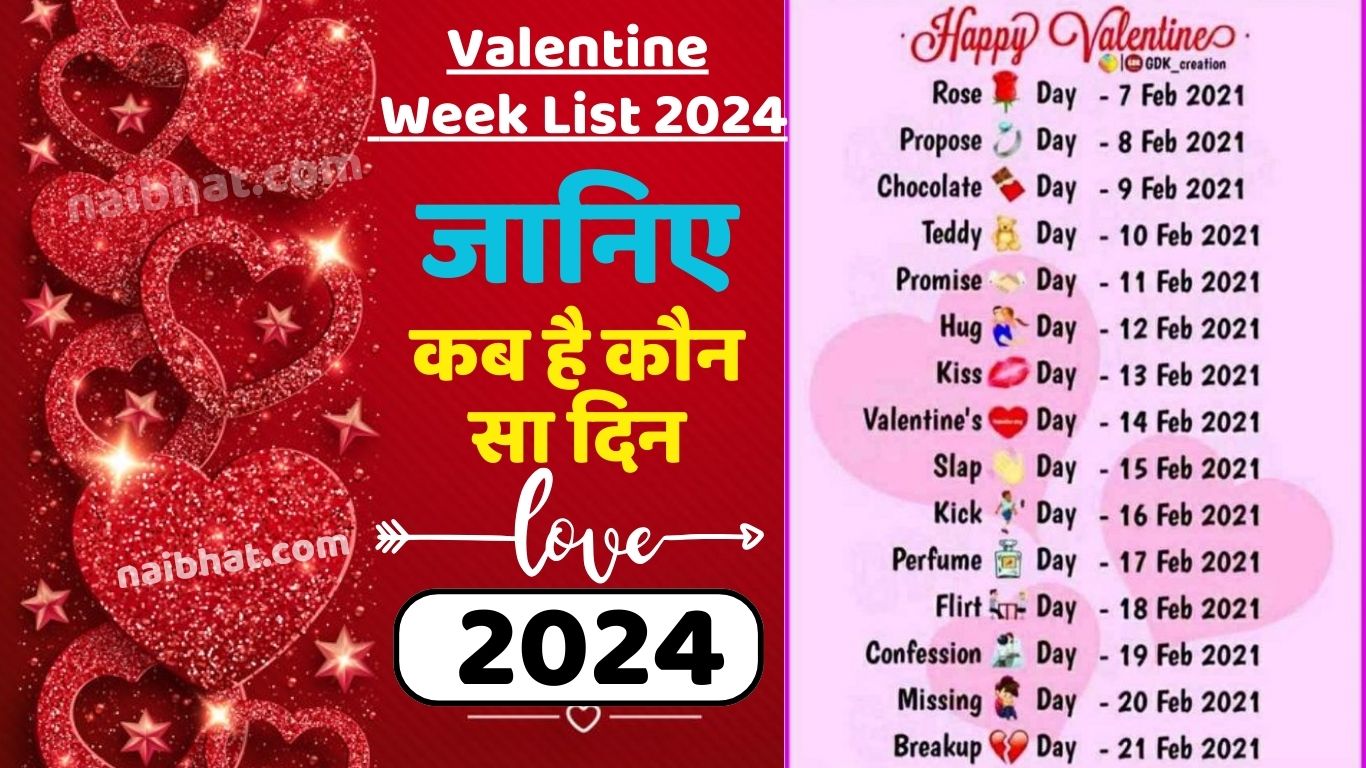 Valentine Week 2024 List: 7 फरवरी से शुरू होने वाला है कपल्स का स्पेशल वीक, जानिए कब है कौन सा दिन