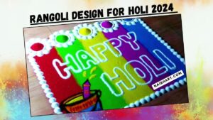 Letest Holi Rangoli Design 2024